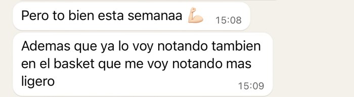 Mensaje real de un cliente por WhatsApp