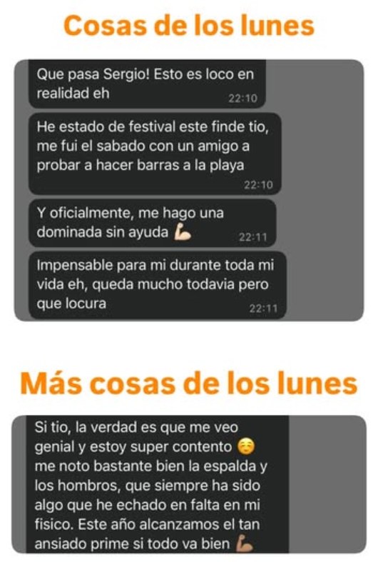 Mensaje real de un cliente por WhatsApp